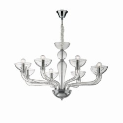 Ideal lux lampade a sospensione Casanova SP8 trasparente lampadario classico a 8 luci