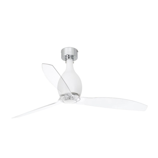 Faro Barcelona Mini Eterfan ventilatore a soffitto bianco opaco