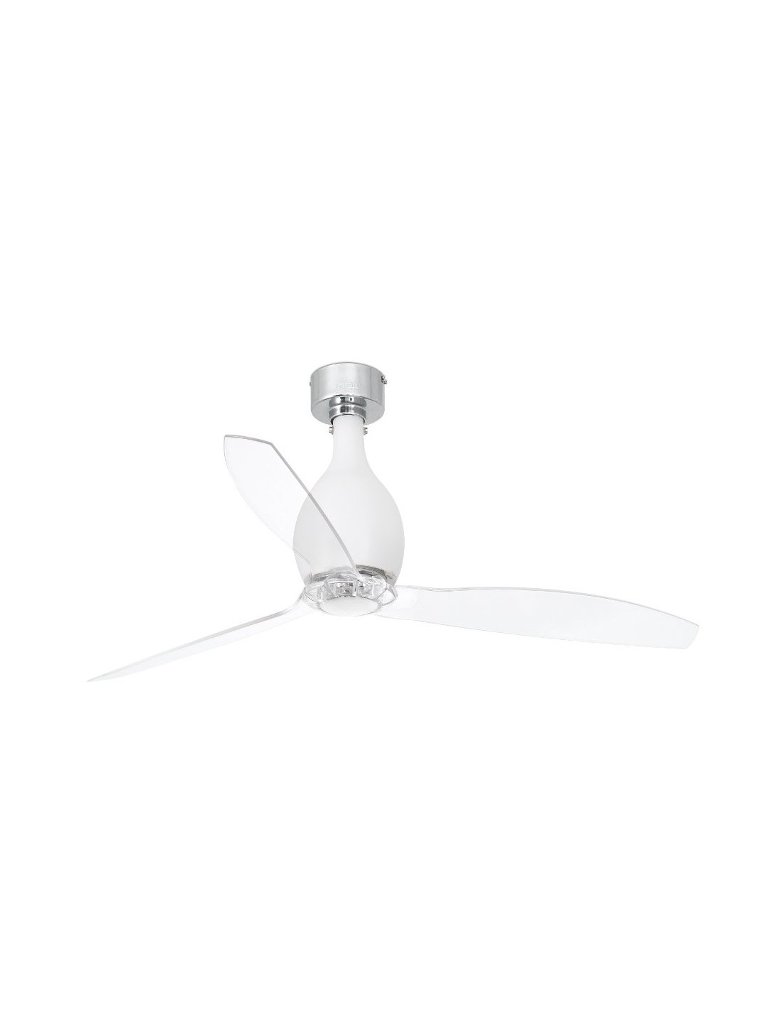 Faro Barcelona Mini Eterfan ventilatore a soffitto bianco opaco