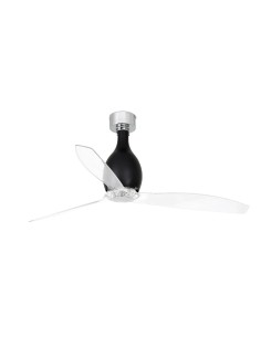 Faro Barcelona Mini Eterfan ventilatore soffitto nero lucido