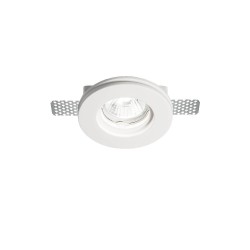 Ideal Lux Samba Round : spots ronds en plâtre, spots en plâtre pour plaques de plâtre, spots en plâtre, spots encastrables en pl