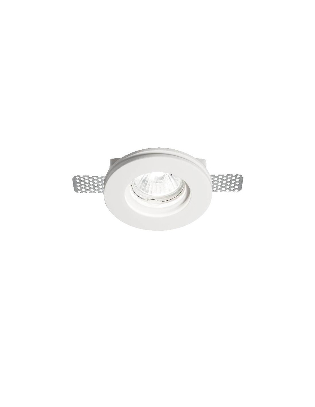 Ideal Lux Samba Round faretti tondi in gesso, faretti di gesso per cartongesso, faretti a gesso, faretti gesso incasso