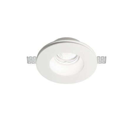 Ideal Lux Samba Round medium faretto da incasso in gesso