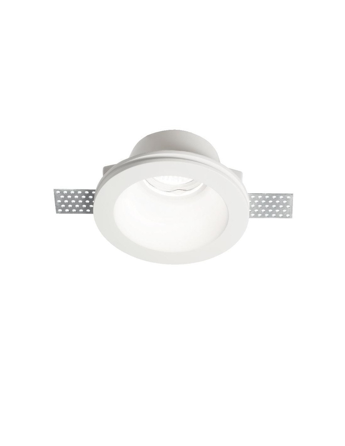 Ideal Lux Samba Round : grand spot encastrable en plâtre