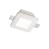 Ideal Lux Samba Square big faretto in gesso da incasso con vetro