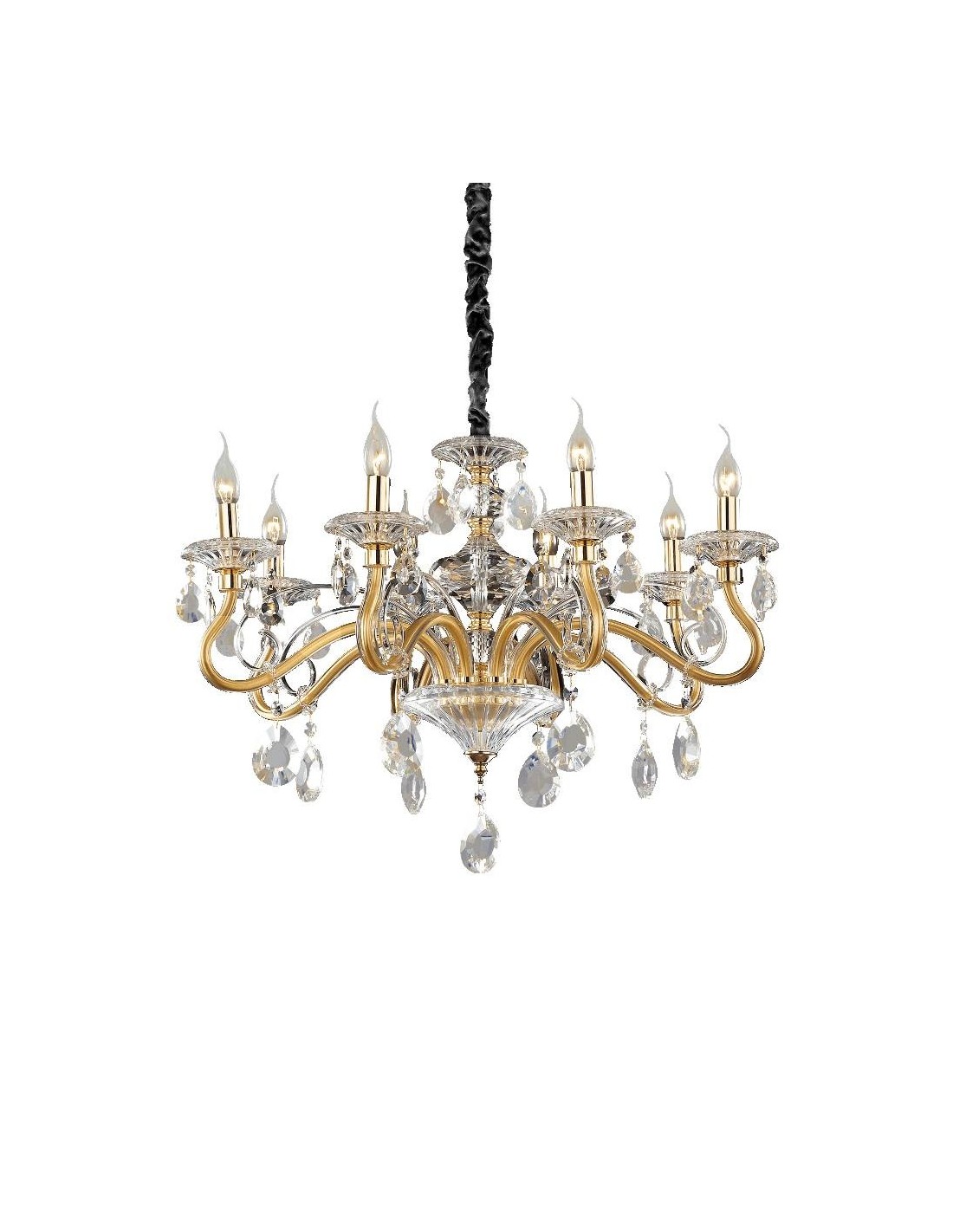 Ideal Lux Negresco SP8 lampadario classico soggiorno