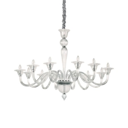 Ideal Lux Brigitta SP12 : lustre classique et contemporain à 12 lumières 