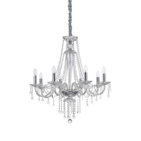 Ideal Lux Amadeus SP8 lampadario classico soggiorno a 8 luci E14 40W