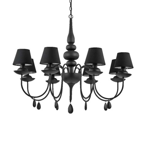 Ideal Lux Blanche SP8 lampadario classico moderno E14 40W