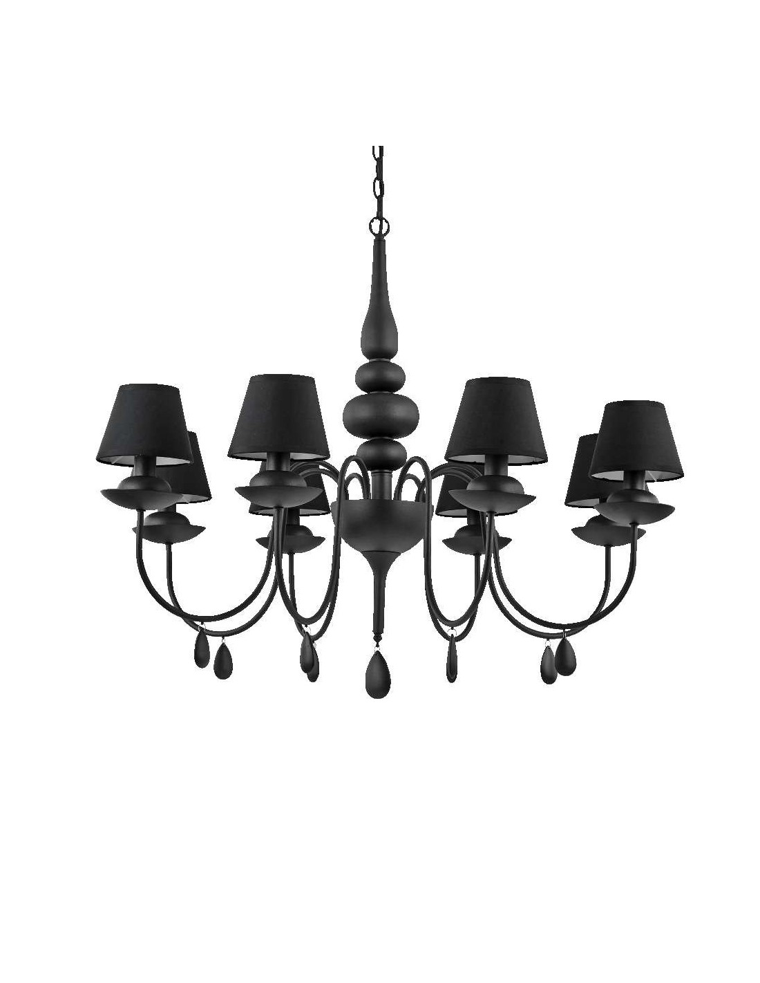 Ideal Lux Blanche SP8 lampadario classico moderno E14 40W