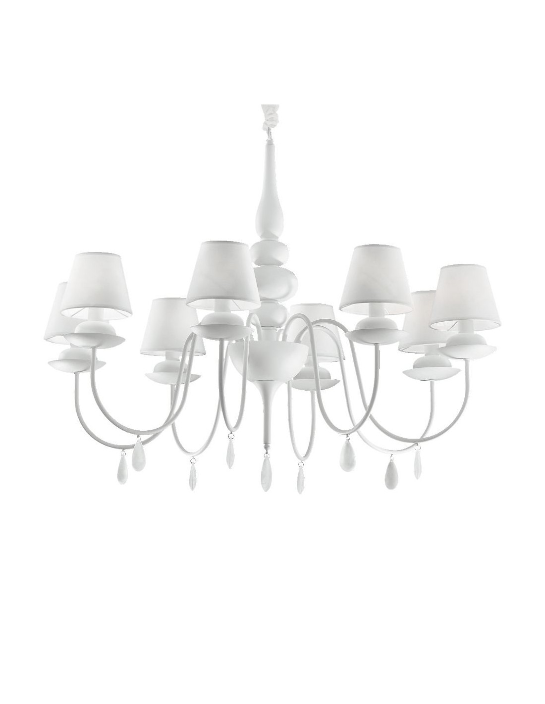 Ideal Lux Blanche SP8 lampadario classico moderno