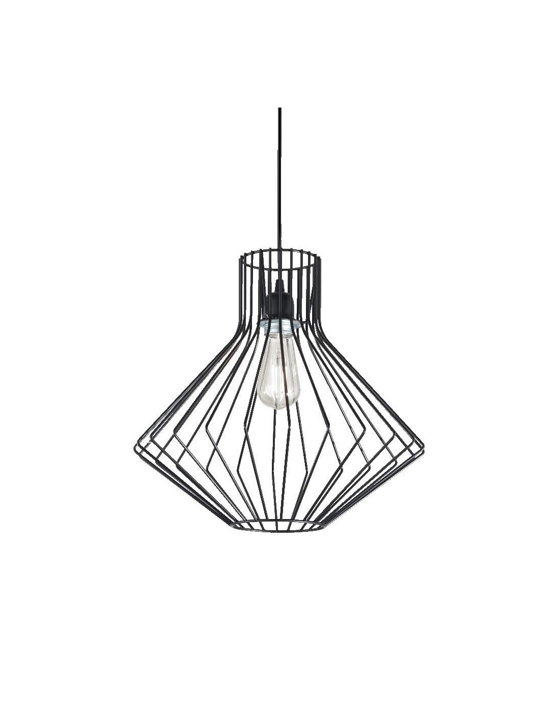 Lustre Ideal Lux Ampolla-4 SP1, lustre classique pour cuisine, E27, 60 W
