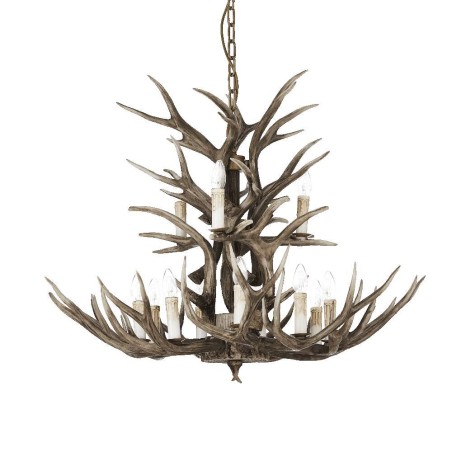 Ideal Lux Chalet SP12 lampadario a sospensione classico a 12 luci E14 40W