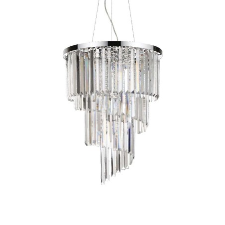 Lustre classique Ideal Lux Carlton SP12 en cristal, E14, 40 W