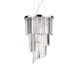 Ideal Lux Carlton SP8 lampadario classico cristallo E14 40W