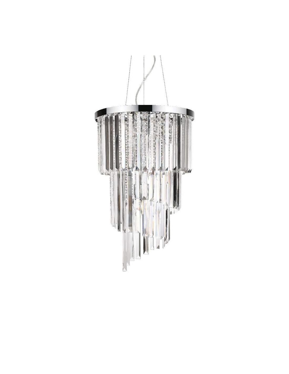Ideal Lux Carlton SP8 lampadario classico cristallo E14 40W