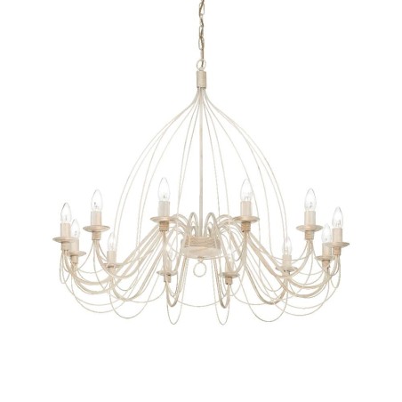 Ideal Lux Corte SP12 : lustre classique pour salon à 12 ampoules E14 de 40 W