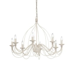 Ideal Lux Corte SP8 : lustre classique pour salon à 8 lumières
