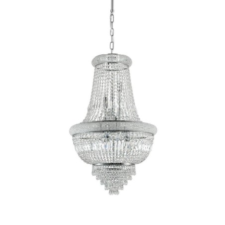 Ideal Lux Dubai SP10 : lustre classique en cristal à 10 lumières, E14, 40 W