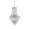 Ideal Lux Dubai SP10 : lustre classique en cristal à 10 lumières, E14, 40 W