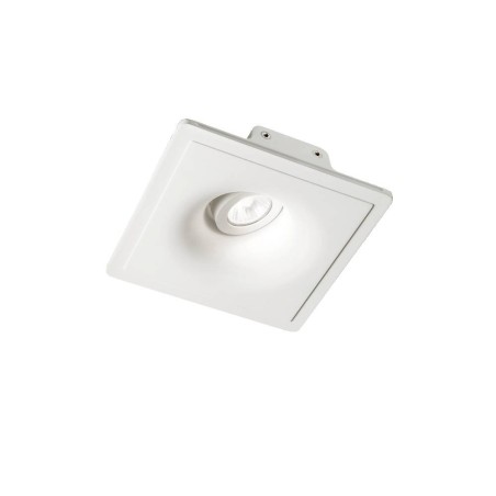 Ideal Lux Zephyr 155722  faretto da incasso in gesso attacco GU10 quadrato
