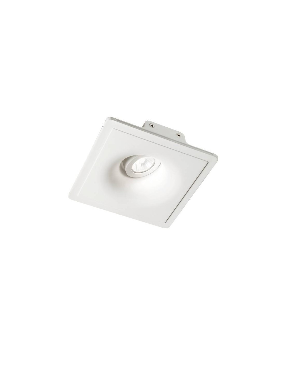 Ideal Lux Zephyr 155722  faretto da incasso in gesso attacco GU10 quadrato