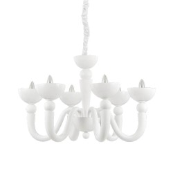 Ideal Lux Bon Bon SP6 lampadario classico per salone E14 40W