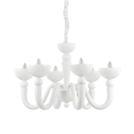 Ideal Lux Bon Bon SP6, lustre classique pour salon, E14, 40 W