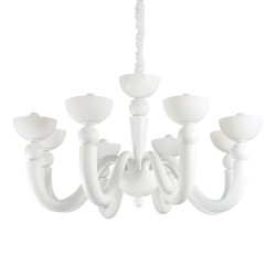 Ideal Lux Bon Bon SP8 lampadario classico per salone E14 40W