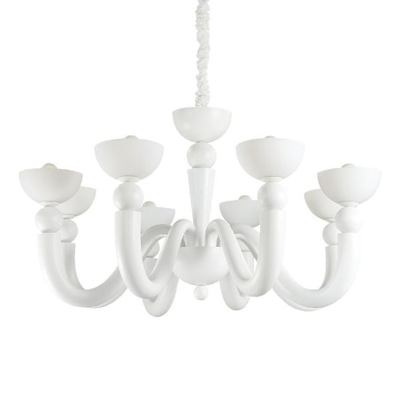 Ideal Lux Bon Bon SP8 lampadario classico per salone E14 40W
