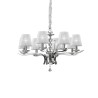 Ideal Lux Pegaso SP8 : suspension classique pour salon, E14, 40 W