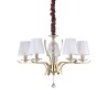 Ideal Lux Pegaso SP5, suspension classique pour salon, E14, 40 W