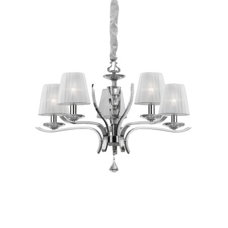 Ideal Lux Pegaso SP5, lustre suspendu classique pour le salon 