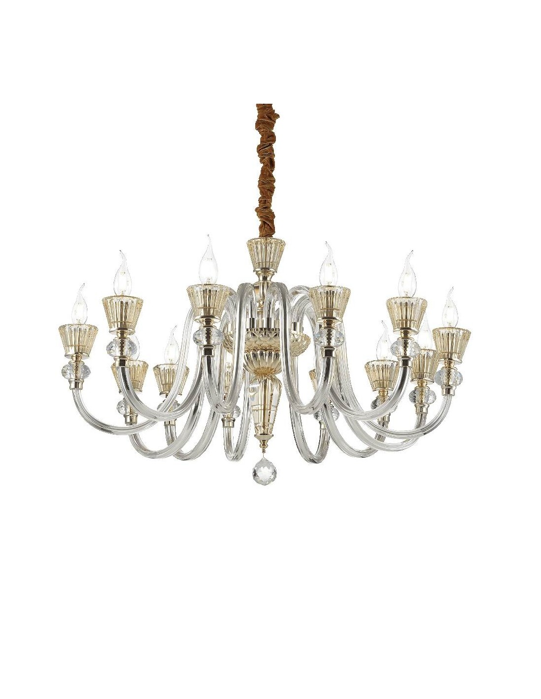 Ideal Lux Strauss SP12, lustre classique de luxe E14 40 W