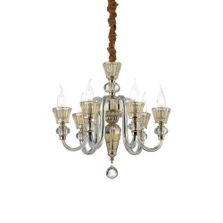 Ideal Lux Strauss SP6, lustre classique de luxe E14 40 W