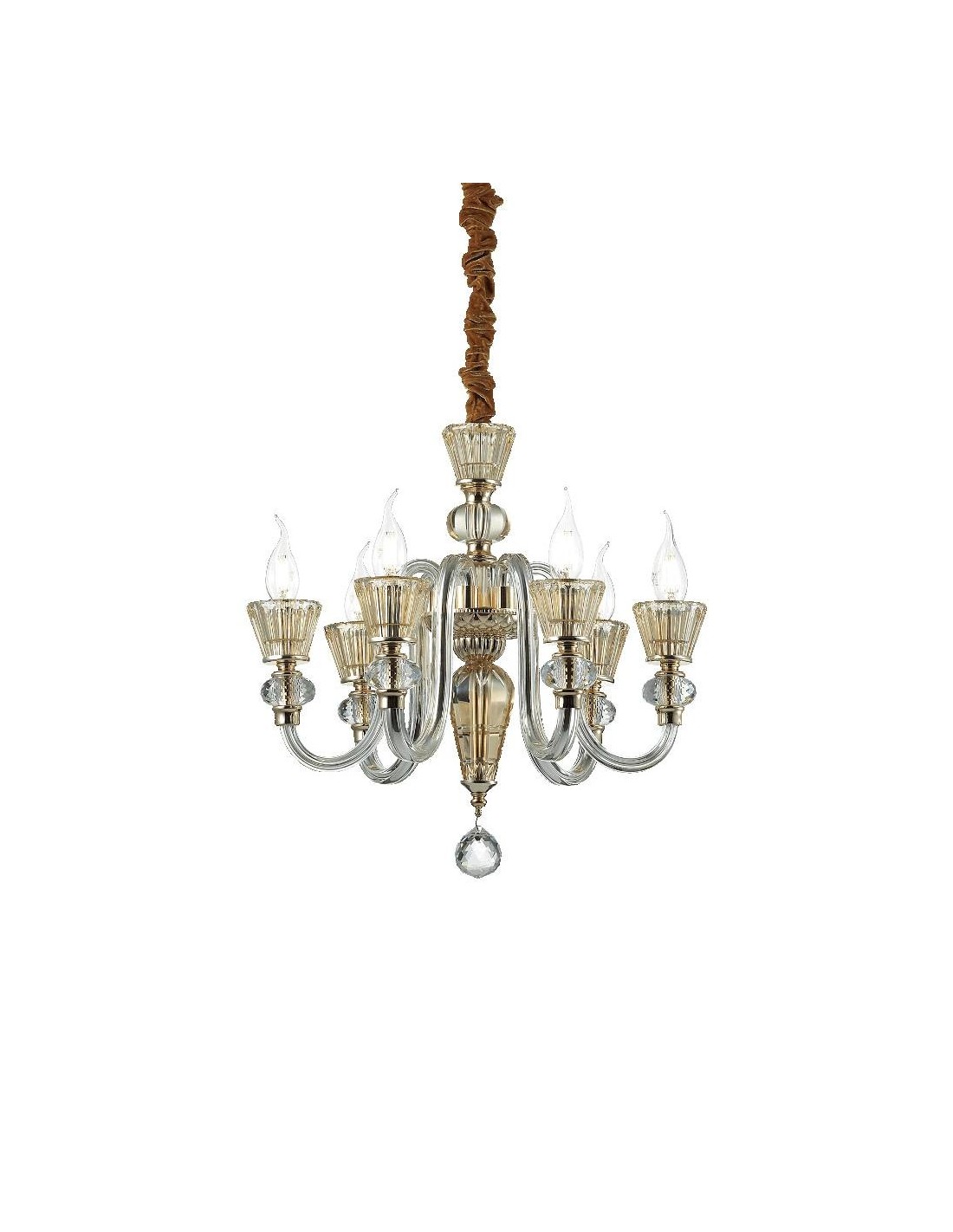 Ideal Lux Strauss SP6, lustre classique de luxe E14 40 W