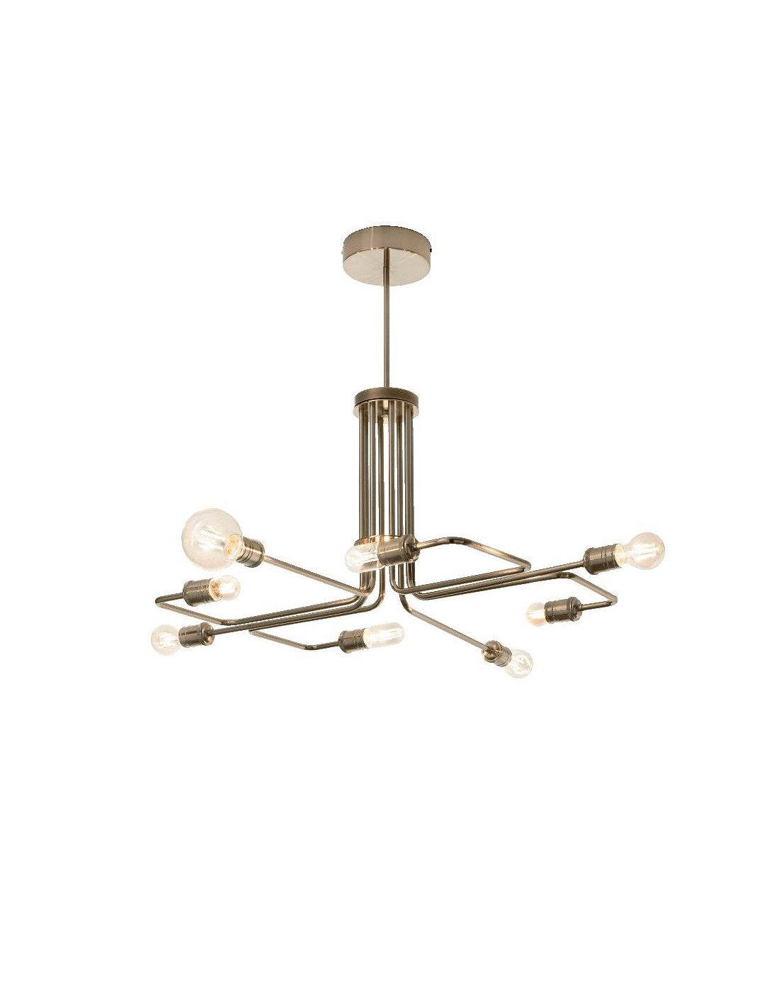 Ideal Lux Triumph SP8, lustre classique pour salon, E27, 60 W