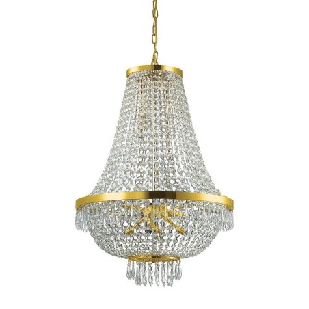 Ideal Lux Caesar SP12 lampadario classico con elementi decorativi in cristallo molato G9 28W