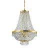 Lustre classique Ideal Lux Caesar SP12 avec éléments décoratifs en cristal taillé, G9, 28 W
