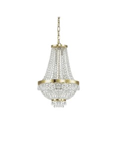 Ideal Lux Caesar SP6 lampadario classico con elementi decorativi in cristallo molato G9 28W