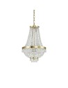 Ideal Lux Caesar SP6 lampadario classico con elementi decorativi in cristallo molato G9 28W