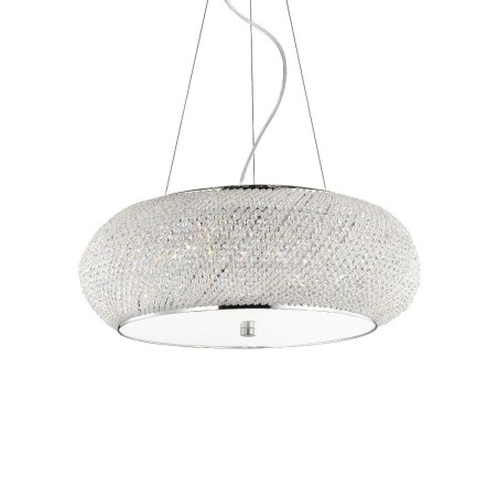 Ideal Lux Pashà SP10  lampadario classico per salotto con perle in cristallo molato E14 40W