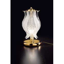 Lampada particolare da tavolo Petali lampade da comodino in vetro