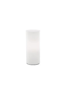Ideal Lux Edo TL1 Small lampada da tavolo in vetro soffiato bianco E27 60W
