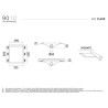 9010 2446B applique da incasso GU10