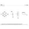 9010 2484A applique incasso mensola luminosa