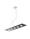 Dado 259.105 Metal lux Lampada per cucina a sospensione in vetro 5 luci in linea