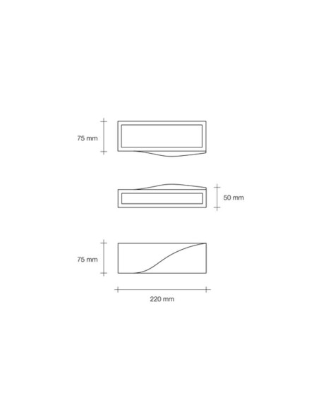 Sforzin Tecnico Pellene T200 applique in gesso moderna