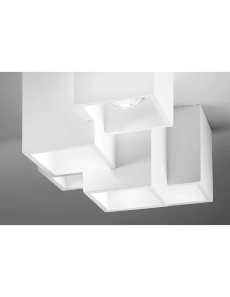 Sforzin Tecnico Heraea T194 plafoniera moderna in gesso