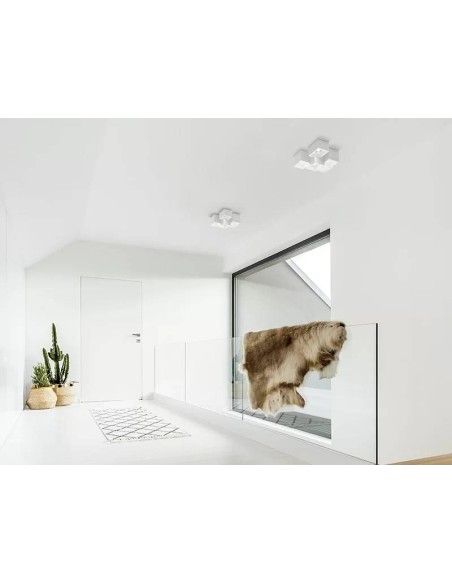 Sforzin Tecnico Heraea T194 plafoniera moderna in gesso